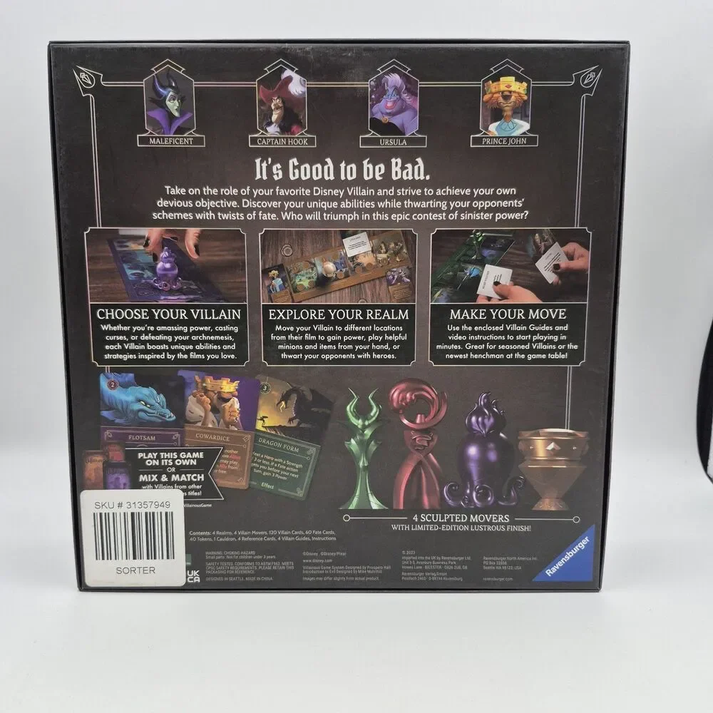 Ravensburger Disney Villainous:Evil Board Game Disney 100 Edition